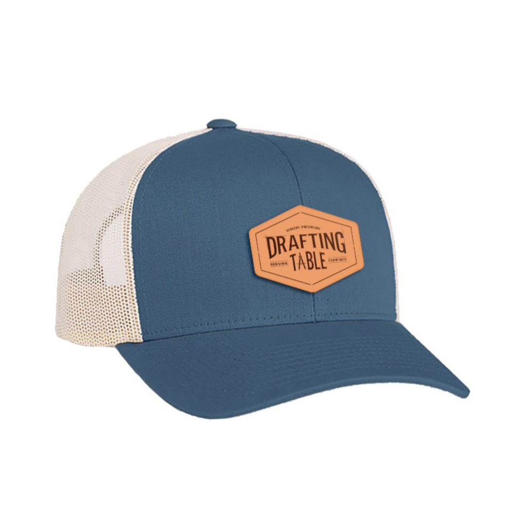 Featured image for “Hat- Leather Patch Blue”